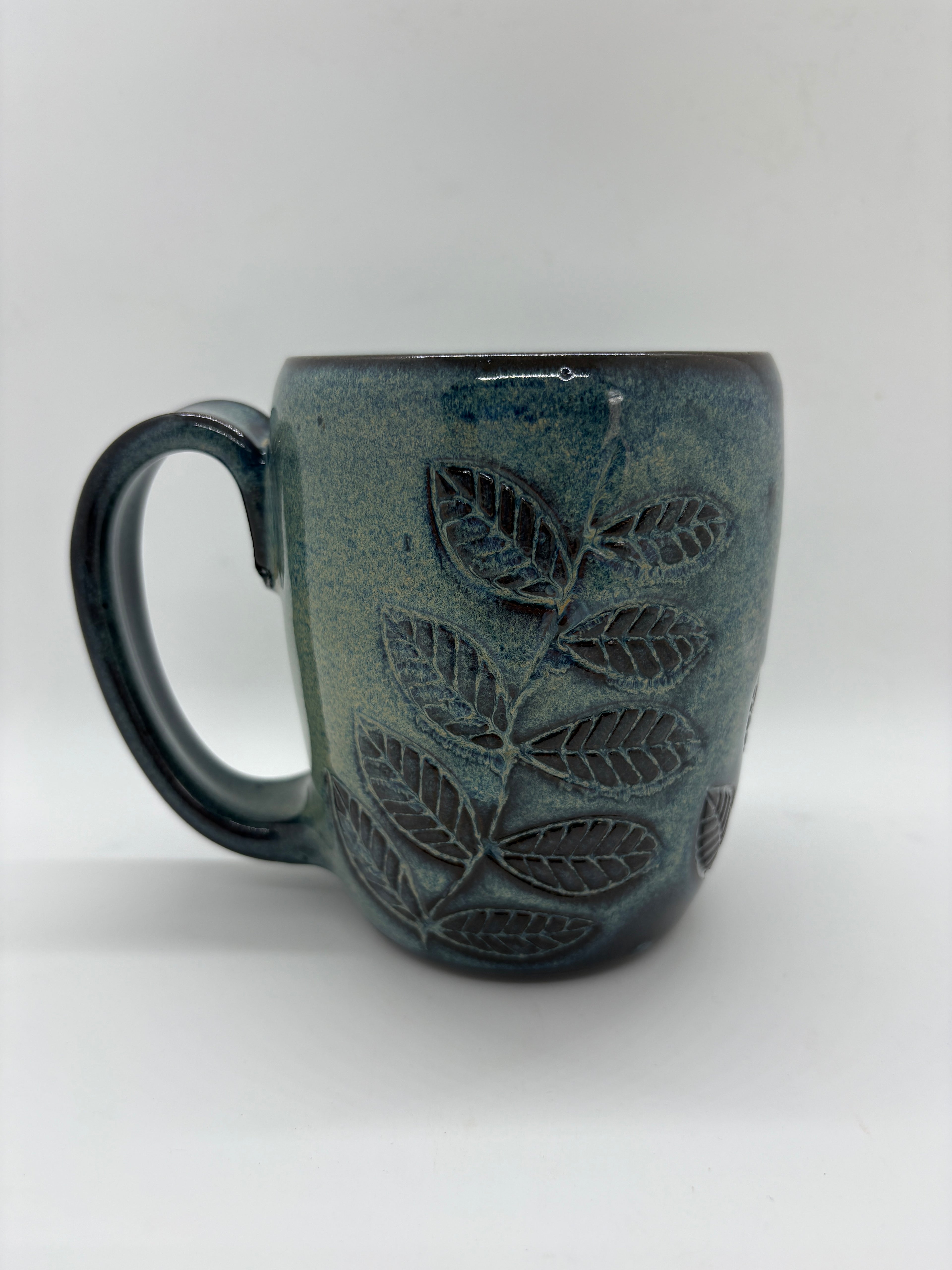Leaf Carved Mugs