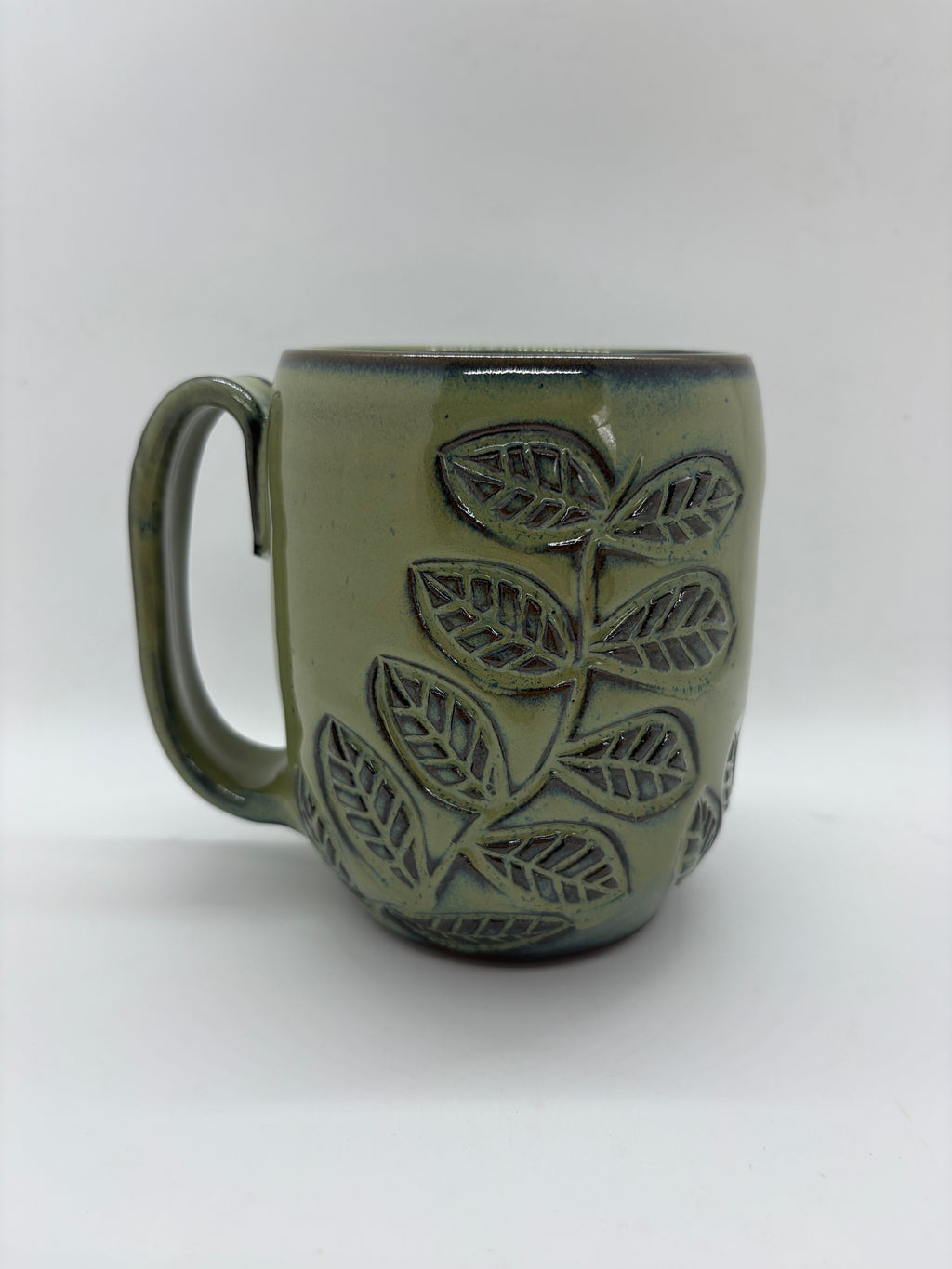 Leaf Carved Mugs