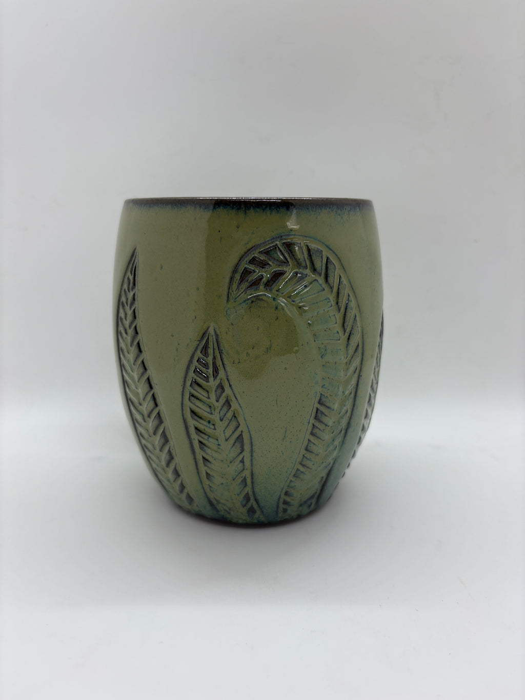 Leaf Carved Mugs