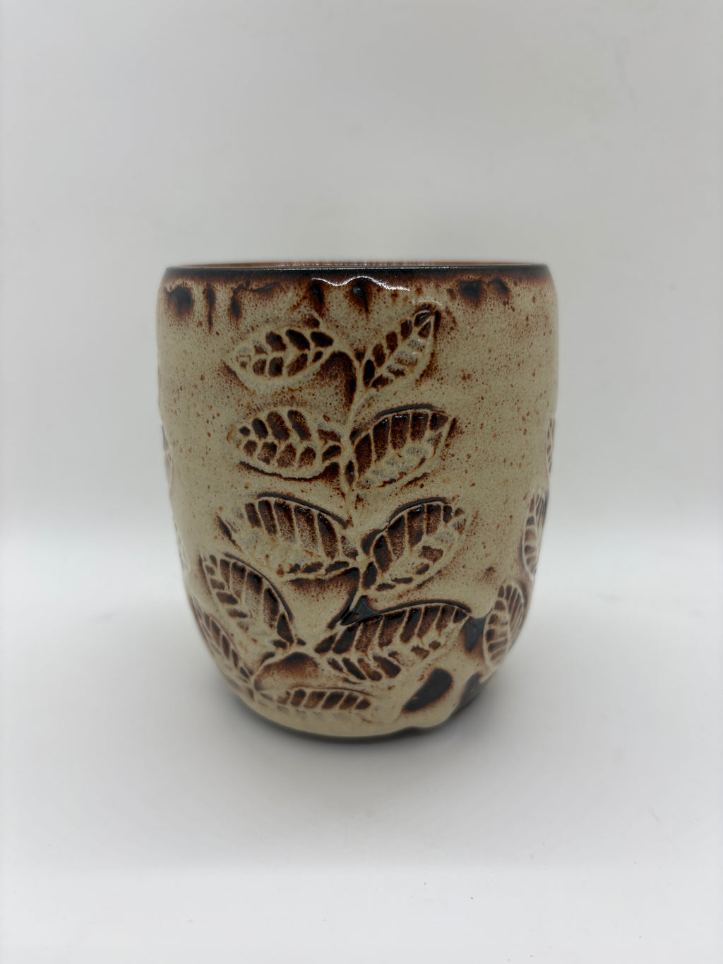 Leaf Carved Mugs