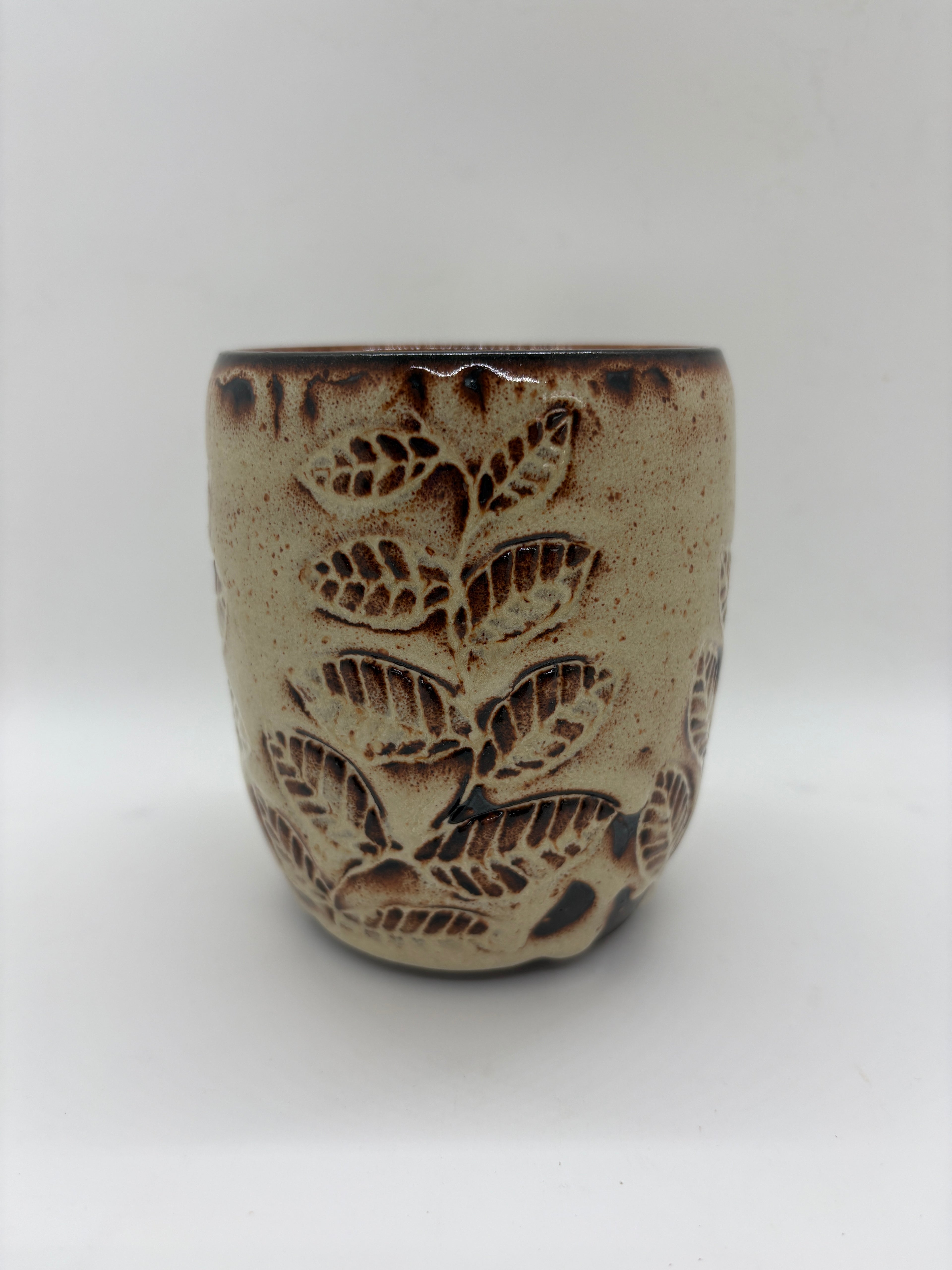 Leaf Carved Mugs