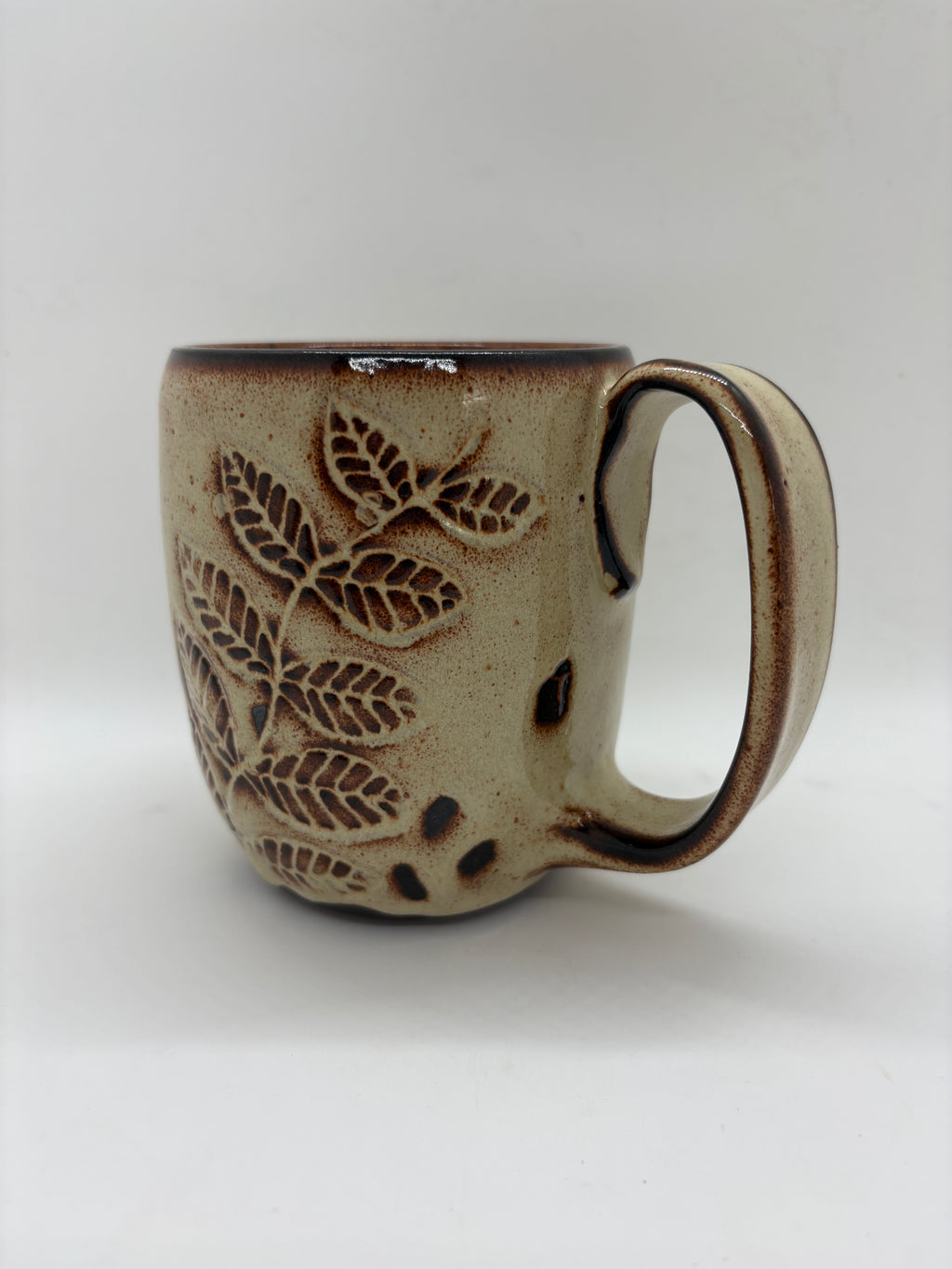 Leaf Carved Mugs