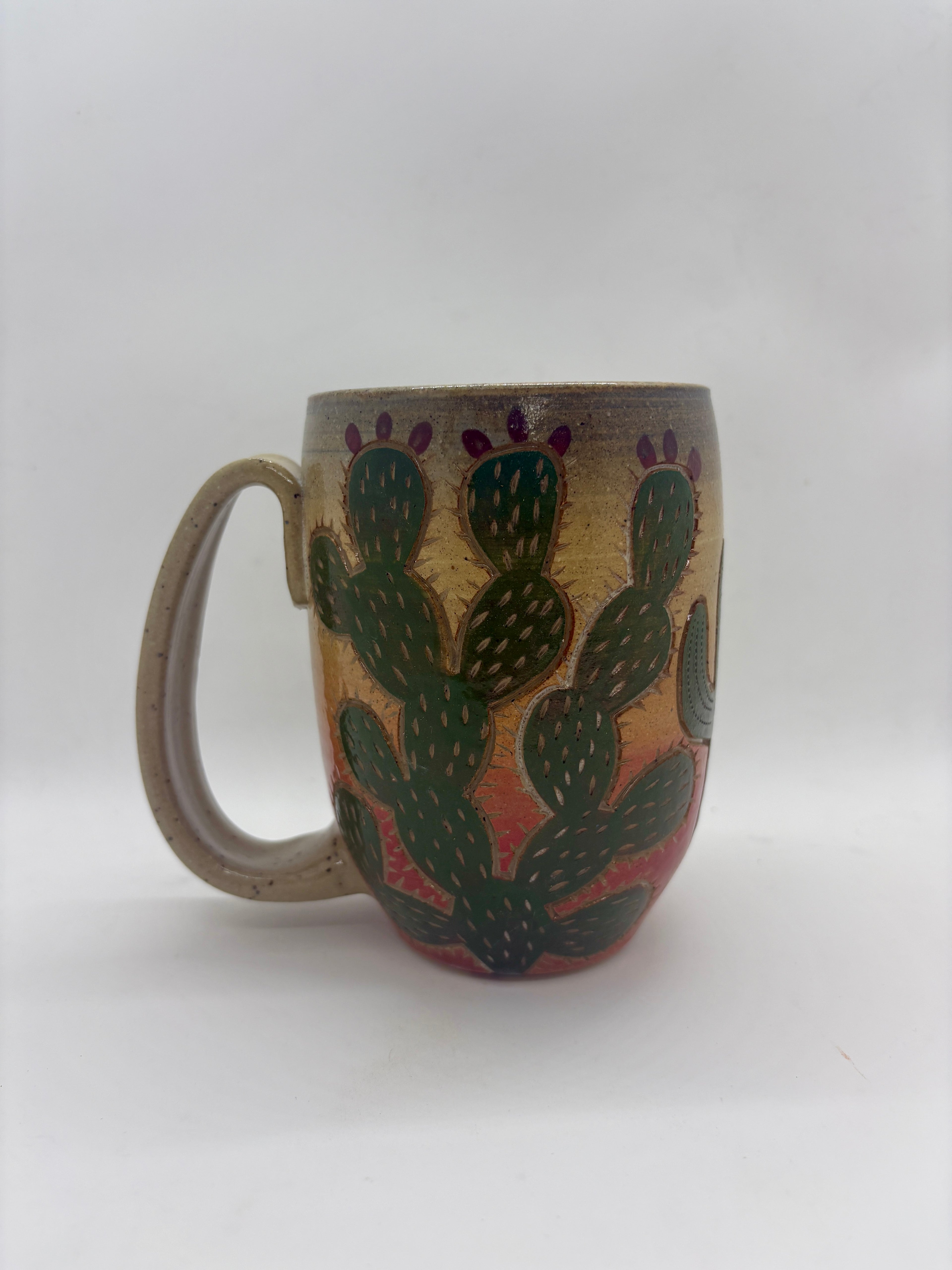 Sunset Cactus Mugs