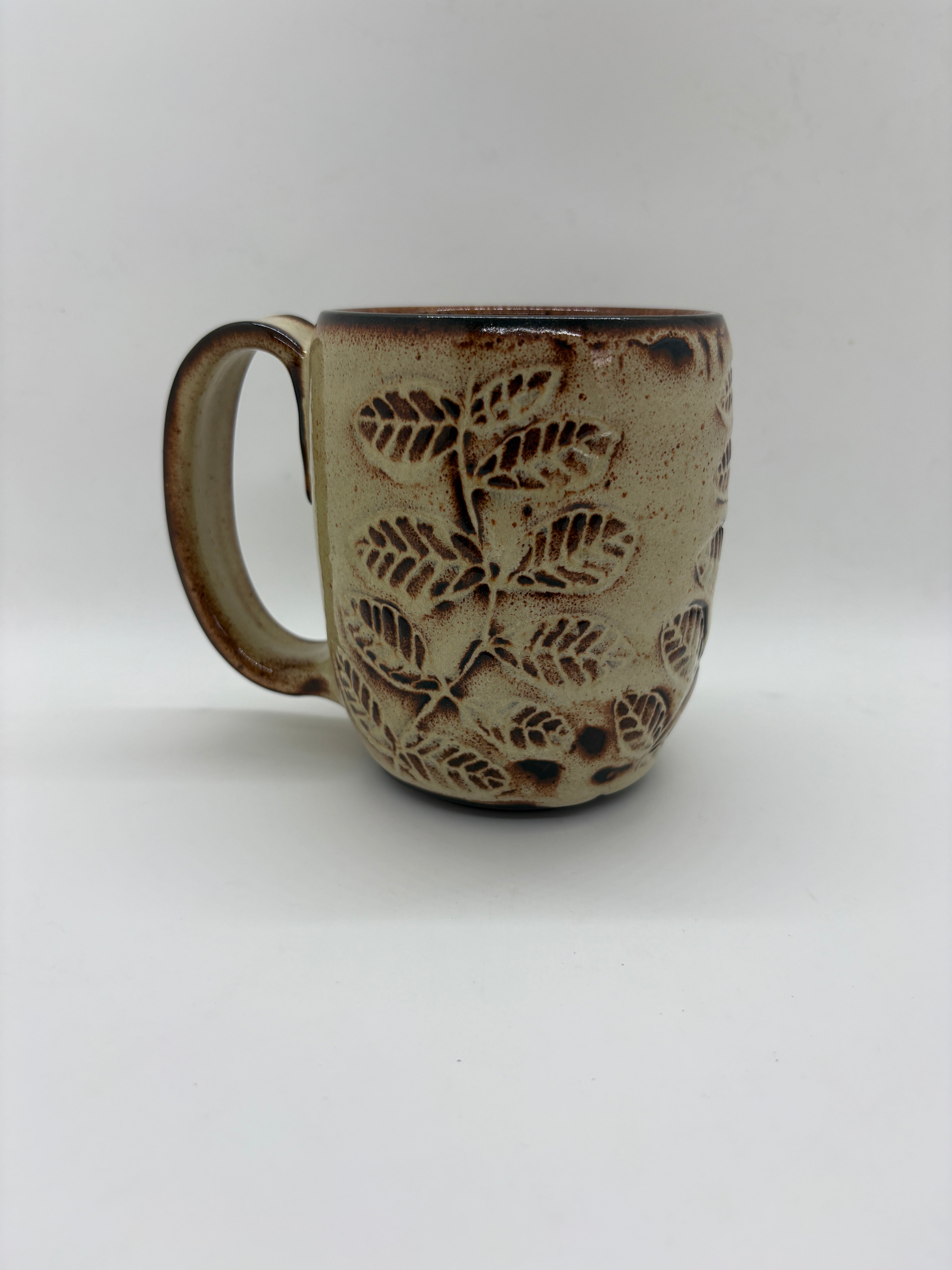 Leaf Carved Mugs