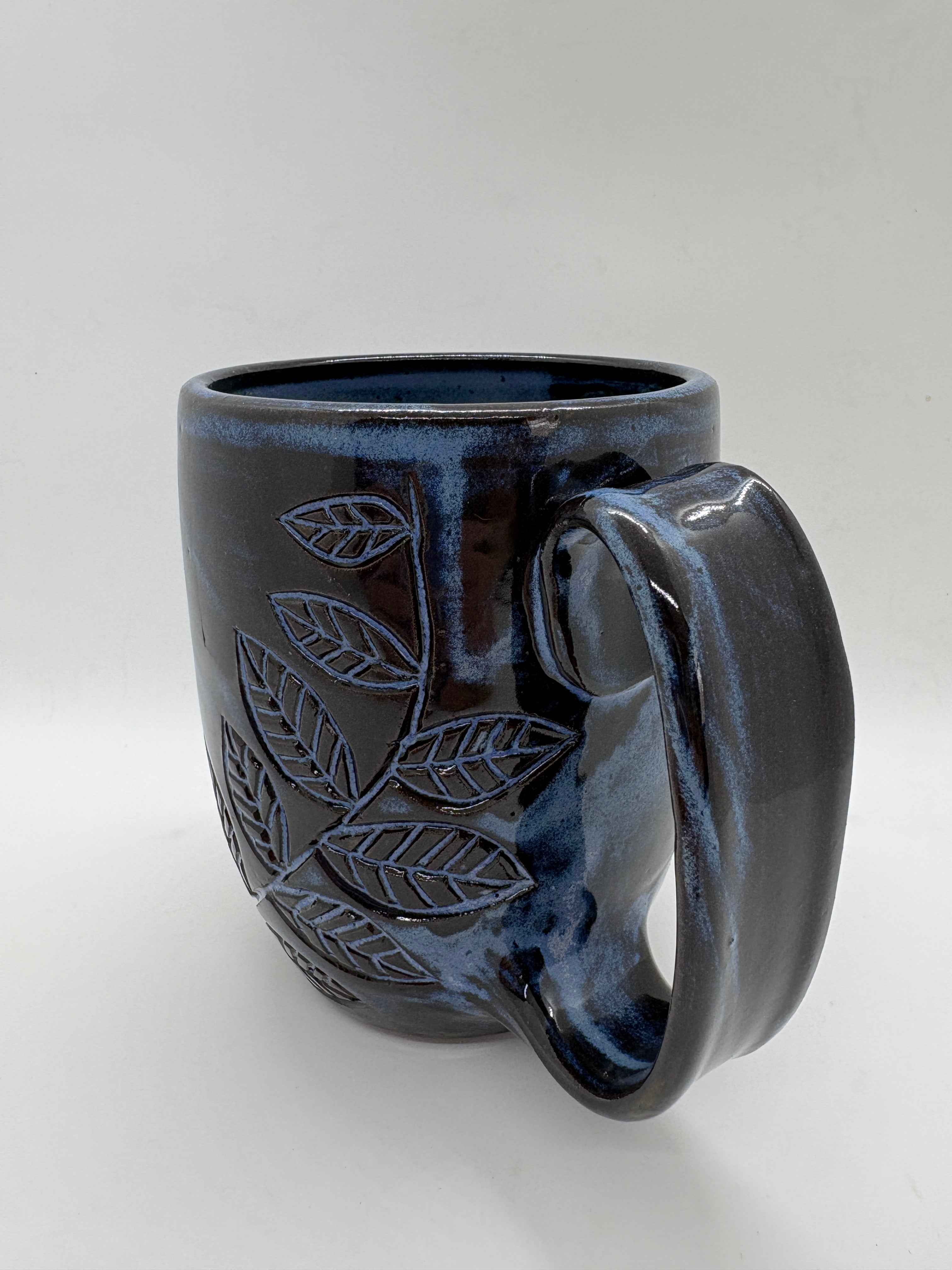 Leaf Carved Mugs