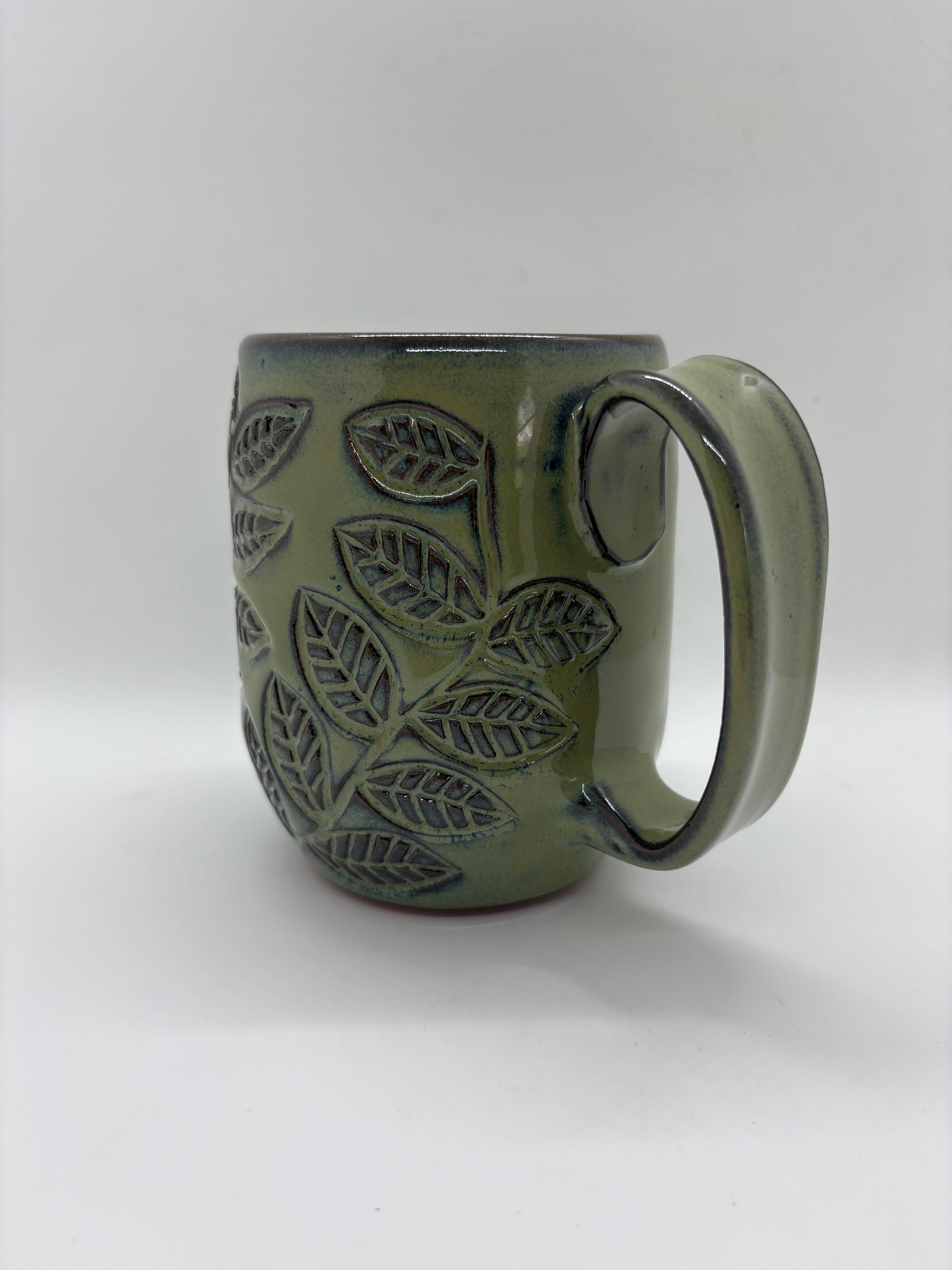 Leaf Carved Mugs