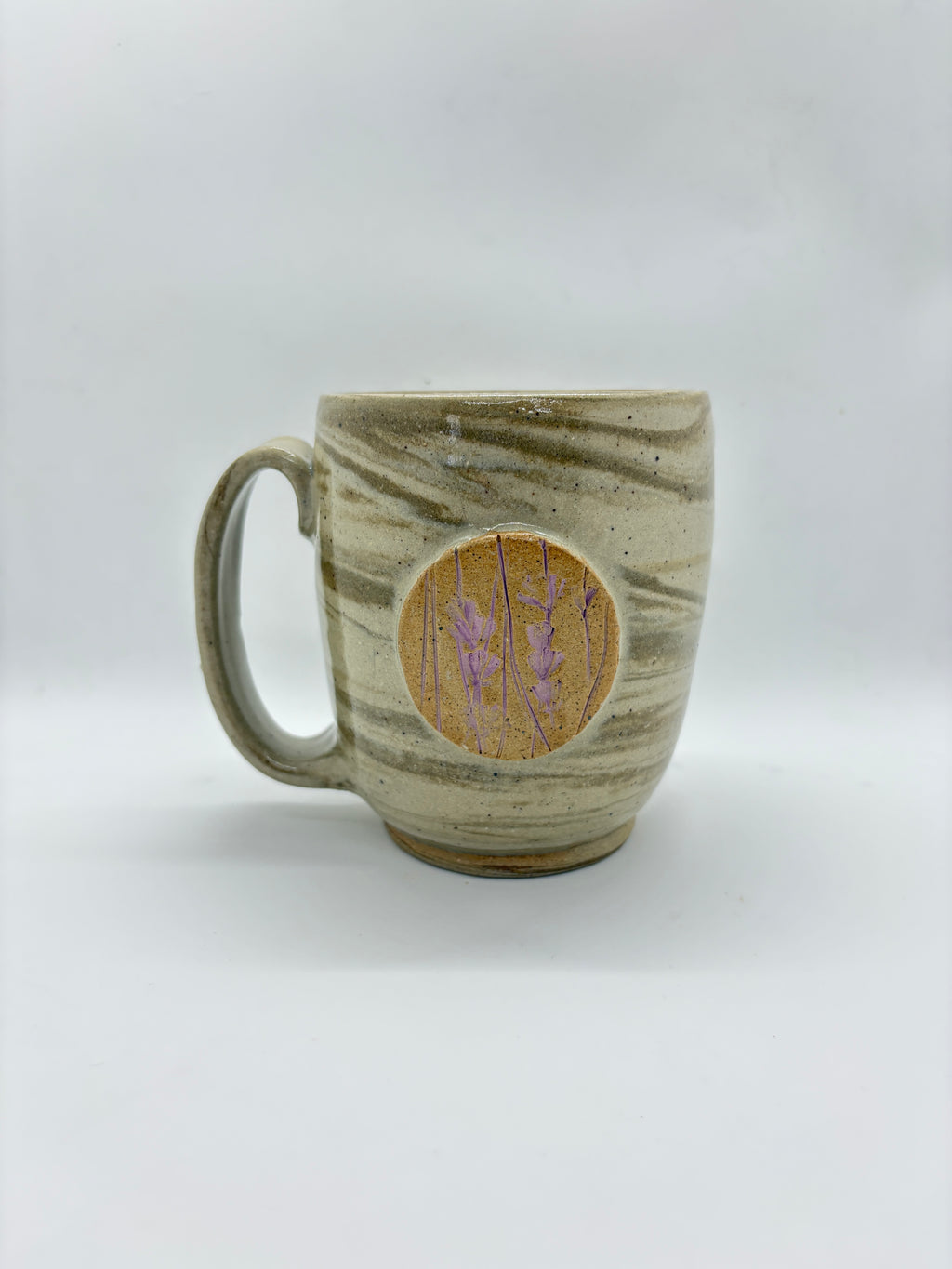 Lavender medallion mug
