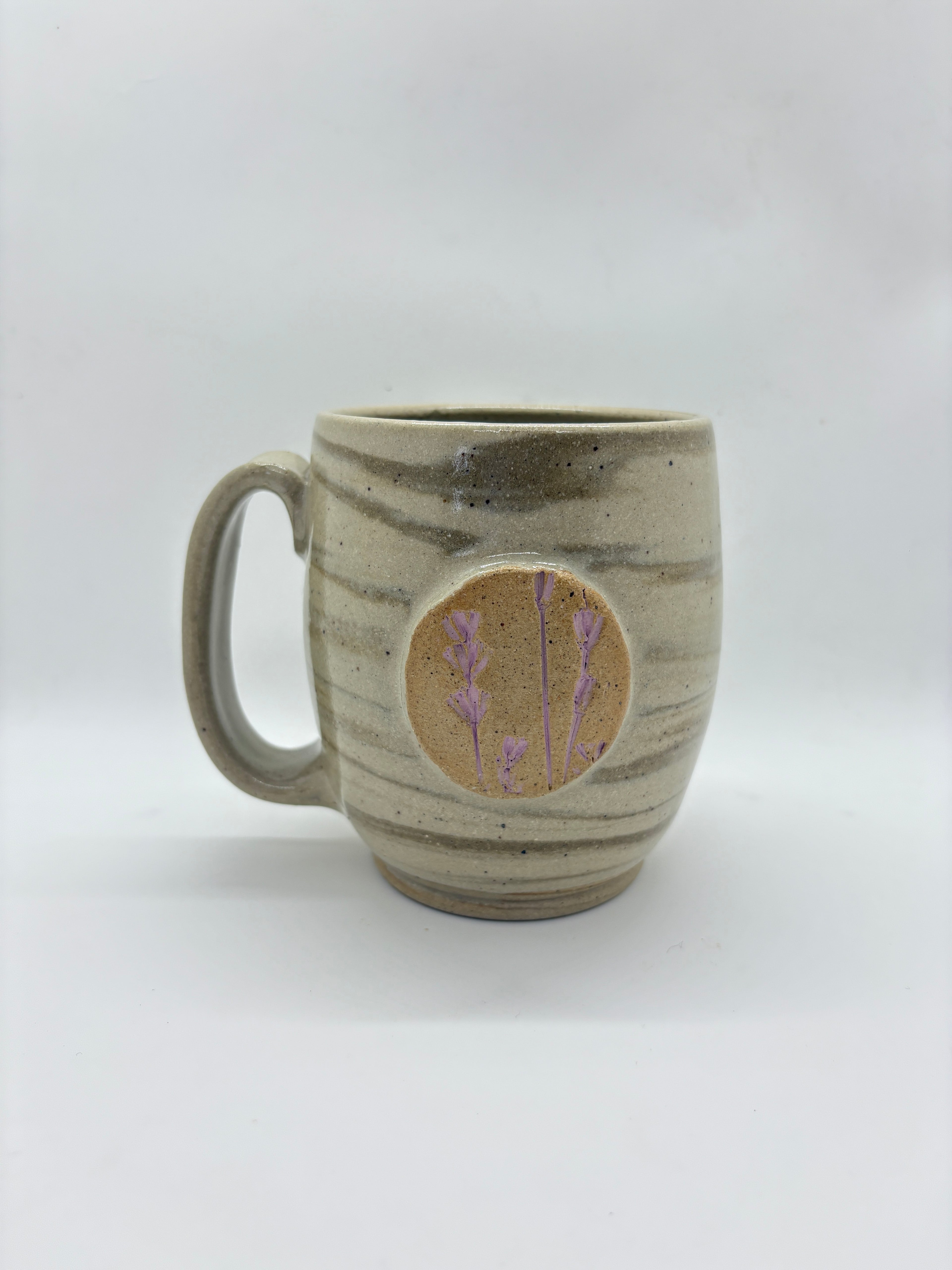 Lavender medallion mug
